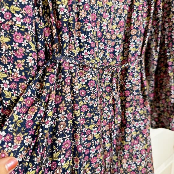 J.CREW -NWT- Button-Up Mini Dress Ditsy Floral Sunny Meadows | Small - Picture 6 of 15